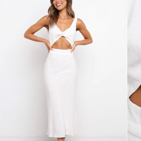 Petal and pup white twist front dress. - Picture 2 of 3